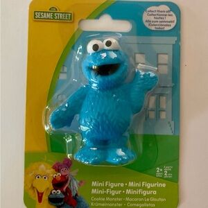 Sesame Street Cookie Monster Mini Figure - Bright Blue